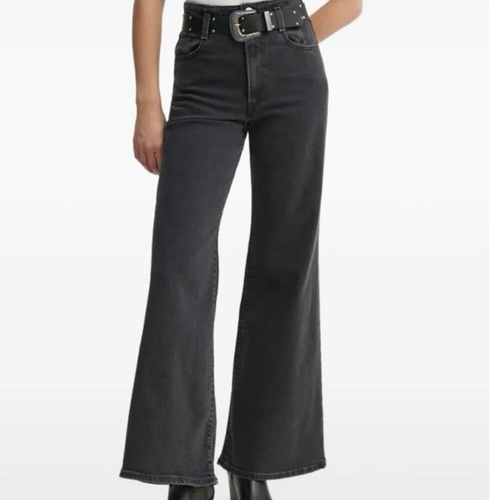 Levi’s Ribcage Bell flare jeans 28 gray high waisted bell bottoms